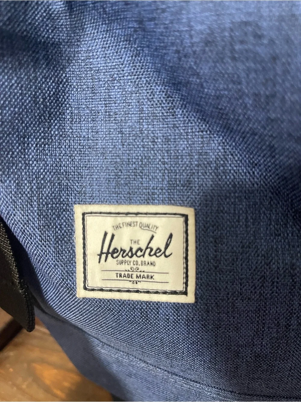 Herschel Supply Co. Heathered Blue Flap Buckle Backpack Rucksack